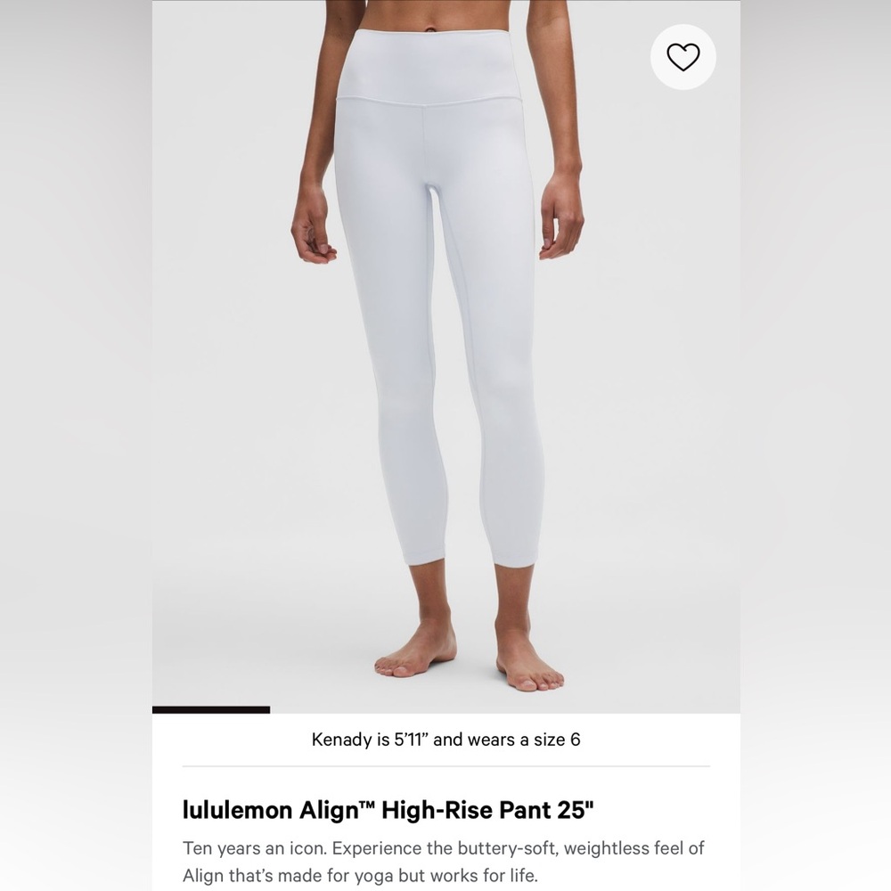 lululemon Align high-rise pant 25” in starch blue